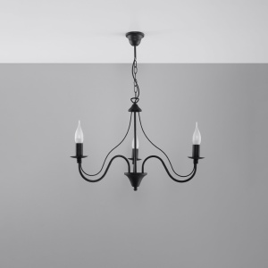 Candelabru MINERWA 3 negru - Img 2