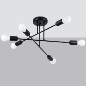 Candelabru NORAH 6R negru - Img 2