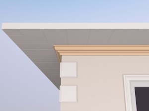 Cornisa decorativa de exterior FP401 dimensiuni 140x120x2000mm - Img 2