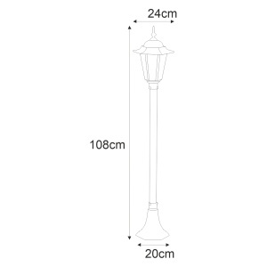 Lampa de gradina K-6009B Negru - STANDARD - Img 2