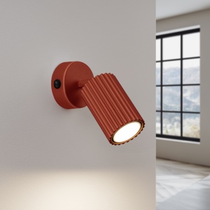 Lampă de perete KARBON Rosu Ocru cu - Img 3