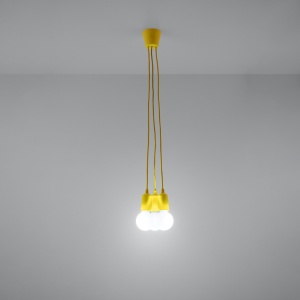 Lampă suspendată DIEGO 3 Galben - Img 3