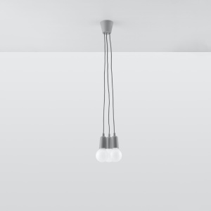 Lampă suspendată DIEGO 3 Gri - Img 2