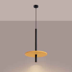 Lampă suspendată FELTRO 1 negru/galben - Img 3