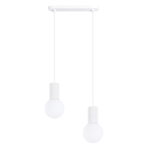 Lampă suspendată HALO 2L albă