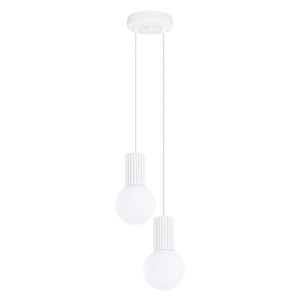 Lampă suspendată HALO 2P albă