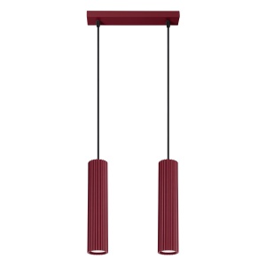 Lampă suspendată KARBON 2 burgund