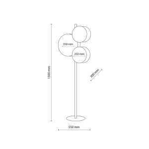 Lampadar Bej Alb 3xE27 PULSE 5960TK - Img 4