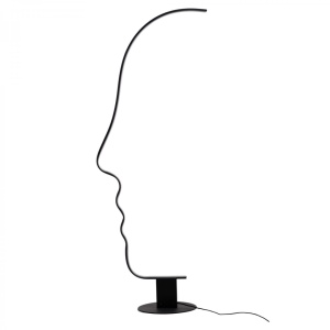 Lampadar FACE FLOOR Dimabil CCT Negru + Telecomanda - Img 1