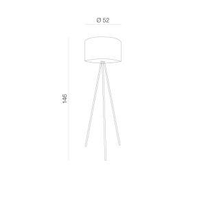 Lampadar FINN Negru - Img 2