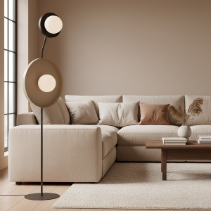 Lampadar KISS LP2 Negru Bej - Img 3