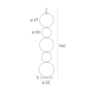 Lampadar TAMA F0058 LED Negru Alb - Img 4