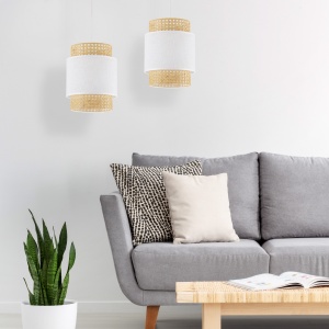 Lustra Alb 1xE27 BOHO 6528TK - Img 3