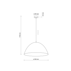 Lustra Alb 1xE27 FARO 6003TK - Img 4