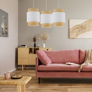 Lustra Alb 3xE27 BOHO 6537TK - Img 2