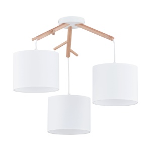 Lustra Alb Bej 3xE27 ALBERO 6553TK