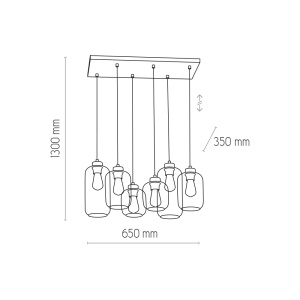 Lustra Alb Chrome 6xE27 MARCO 3359TK - Img 4
