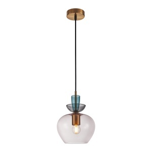 Lustra Auriu E27 1 bec Fanda