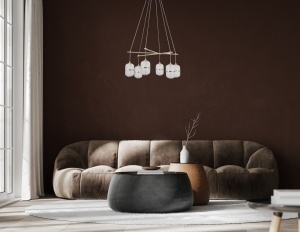 Lustra Auriu LED 6 becuri Alani - Img 6