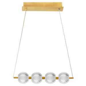 Lustra Brillant 4 Auriu LED CCT