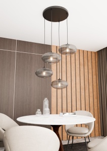 Lustra COCO 4 Negru PREM Grafit - Img 2