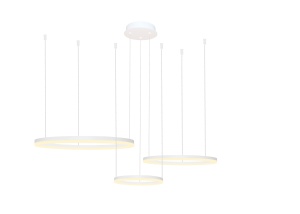 Lustra HALO PENDANT 80+60+40 CCT Alb + Telecomanda