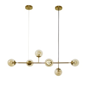 Lustra HELIOS 6 Auriu