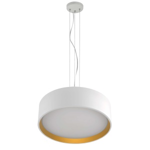 Lustra Hudson Alb - Auriu LED 4000K