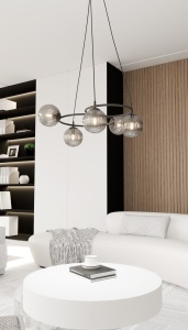 Lustra LIBRA 5 Negru GRAFIT - Img 3