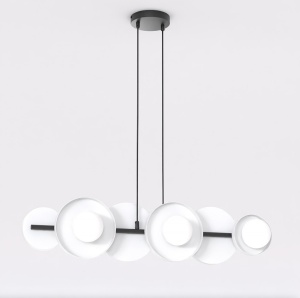Lustra MODEL 6 Negru Alb