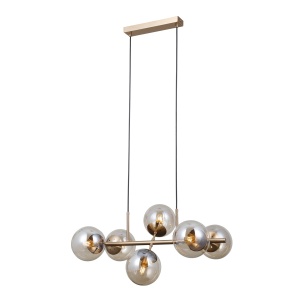 Lustra Molite Auriu 6 x E14 - Img 2