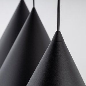 Lustra Negru 3xE27 CONO 10060TK - Img 3