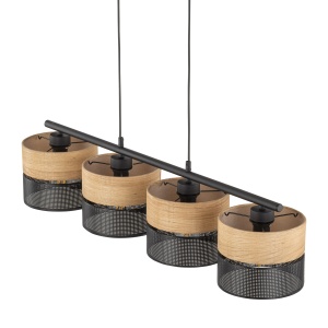 Lustra Negru 4xE27 NICOL 4802TK - Img 4