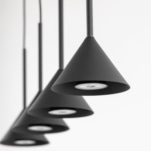 Lustra Negru 4xGU10 CONO 10305TK - Img 4