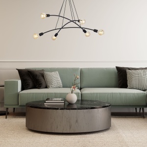 Lustra Negru 6xE27 HELIX 2726TK - Img 3