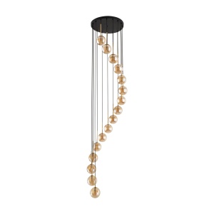 Lustra Negru Auriu 16xG9 AURORA 6023TK