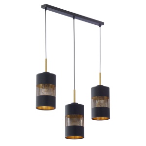 Lustra Negru Auriu 3xE27 BOGART 4401TK - Img 2