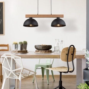 Lustra Negru Bej 2xE27 OSLO 4711TK - Img 3