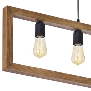 Lustra Negru Bej 4xE27 METRO 4276TK - Img 2