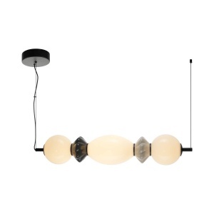 Lustra Negru LED becuri Balos