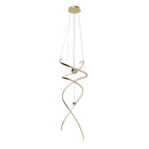 Lustra RITZ P0483D LED Auriu - Img 2