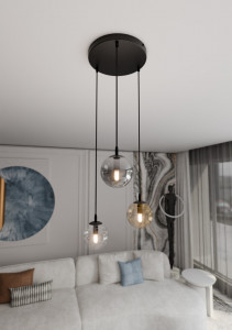 Lustra neagra, Lustra suspendata neagra, Lustra cu pendule, Lustra metal neagra, Lustra metal, Lustra moderna neagra, Lustra living, Lustra living neagra, Lustra moderna, Lustra dormitor, Lustra dormitor neagra, Lustra bucatarie, Lustra din metal, Lustra 