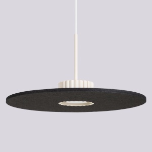 Lustră suspendată OVO 1 beżowa/czarna filc Gx53 - Img 3