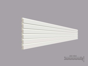 Panou liniar de interior poliuretan RIFLAJ LINEA dimensiuni 240x17.5x2000mm - Img 1