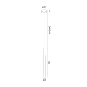 Pendul 1 bec LED RIO A8331 - Img 4
