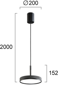 Pendul LED 3000K Don 4300300 - Img 4