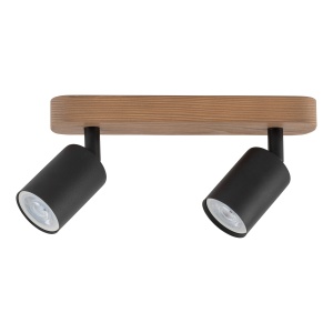 Plafoniera/ Aplica perete Bej Negru 2xGU10 TOP 3291TK - Img 2
