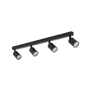 Plafoniera/ Aplica perete Negru 4xGU10 TOP 6177TK - Img 1