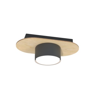 Plafoniera DIAZ 1 Negru WOOD