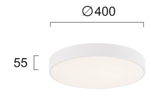 Plafoniera LED 3000K-4000K Madison 4235400 - Img 2